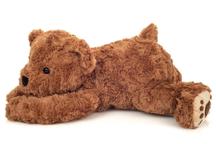 Produktbild: Teddy Hermann 91333 - Teddy liegend, braun, Pl&uuml;sch, L&auml;nge: 40 cm