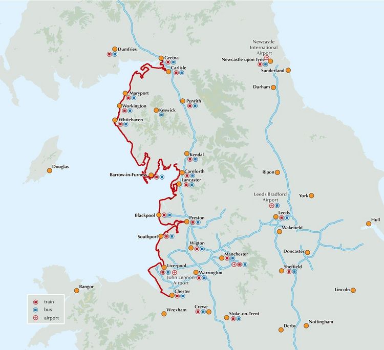 Produktbild: Walking the King Charles III England Coast Path: North West