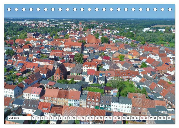 Produktbild: Parchim - Idyllische Kleinstadt an der Elde (Tischkalender 2026 DIN A5 quer), CALVENDO Monatskalender