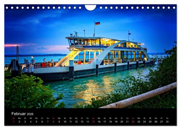 Produktbild: Bodensee-Schiffe und Boote (Wandkalender 2026 DIN A4 quer), CALVENDO Monatskalender