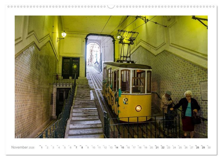 Produktbild: Lissabon - Alter macht sch&ouml;n (hochwertiger Premium Wandkalender 2026 DIN A2 quer), Kunstdruck in Hochglanz