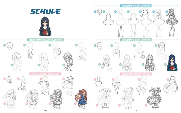 Produktbild: Die ultimative Motiv-Bibliothek &ndash;&nbsp;1000 x Manga zeichnen