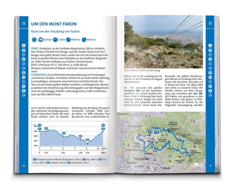 Produktbild: KOMPASS Wanderf&uuml;hrer C&ocirc;te d'Azur, Die sch&ouml;nsten K&uuml;sten- und Bergwanderungen, 50 Touren