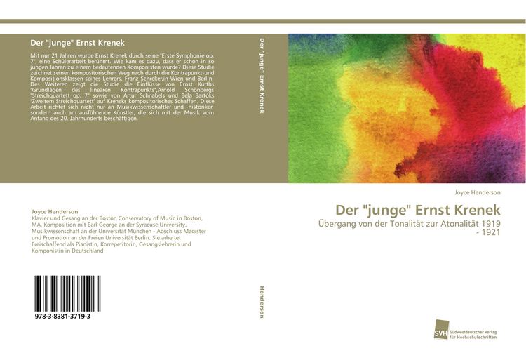 Produktbild: Der "junge" Ernst Krenek