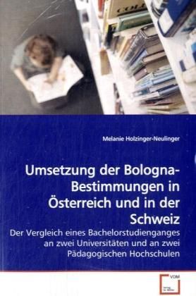 Produktbild: Holzinger-Neulinger, M: Umsetzung der Bologna-Bestimmungen i