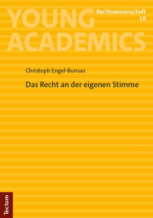 Produktbild: Das Recht an der eigenen Stimme