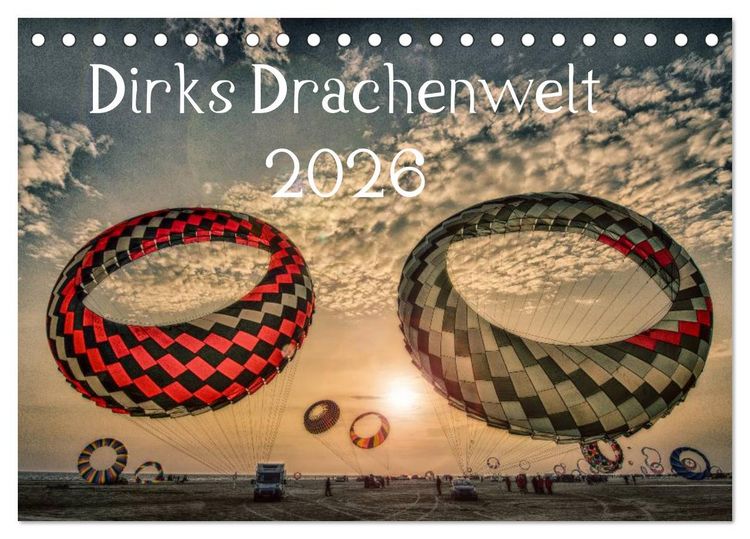 Produktbild: Dirks Drachenwelt (Tischkalender 2026 DIN A5 quer), CALVENDO Monatskalender