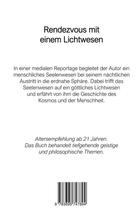 Produktbild: Rendezvous mit einem Lichtwesen