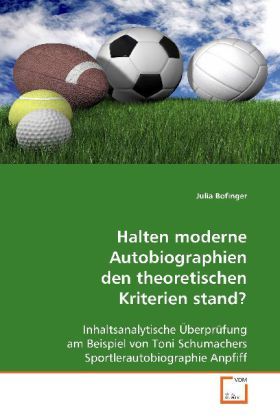 Produktbild: Bofinger, J: Halten moderne Autobiographien den theoretische