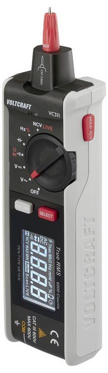 Produktbild: VOLTCRAFT VC311 Stiftmultimeter digital CAT III 600V Anzeige (Counts): 6000
