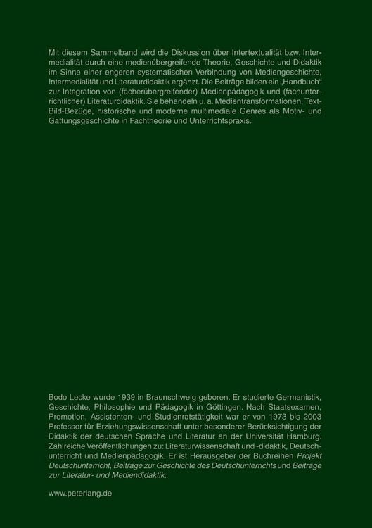 Produktbild: Mediengeschichte, Intermedialit&auml;t und Literaturdidaktik