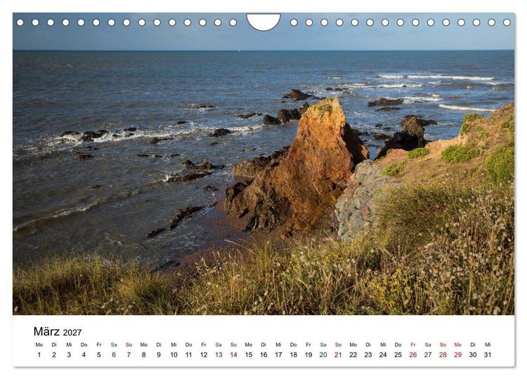 Produktbild: Vend&eacute;e - Bilder von der C&ocirc;te de Lumi&egrave;re (Wandkalender 2027 DIN A4 quer), CALVENDO Monatskalender