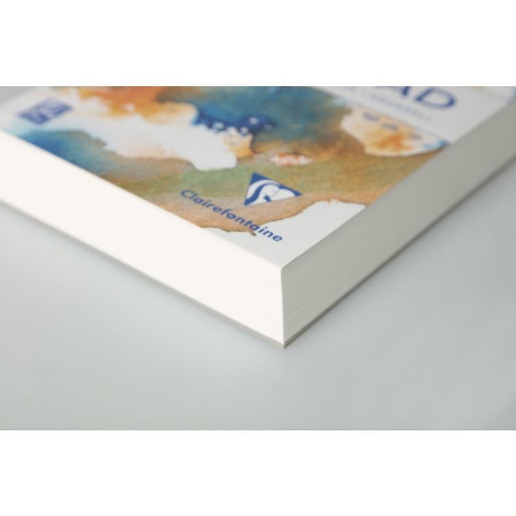Produktbild: Aquarellblock Goldline Aquapad A4 geleimt, 50 Blatt wei&szlig; 300g, mittlere K&ouml;rnung