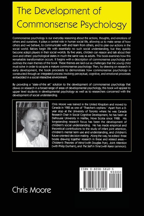 Produktbild: The Development of Commonsense Psychology