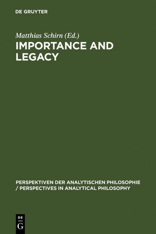 Produktbild: Importance and Legacy