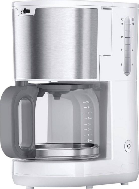 Produktbild: Braun KF 1500 WH Kaffeemaschine Wei&szlig; Fassungsverm&ouml;gen Tassen=10