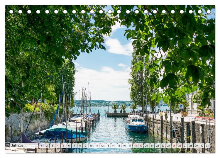 Produktbild: Traumhafter Bodensee (Tischkalender 2026 DIN A5 quer), CALVENDO Monatskalender