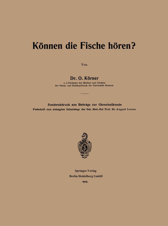 Produktbild: K&ouml;nnen die Fische h&ouml;ren?