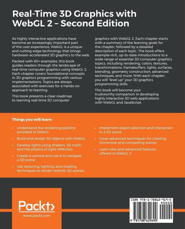 Produktbild: Real-Time 3D Graphics with WebGL 2 - Second Edition