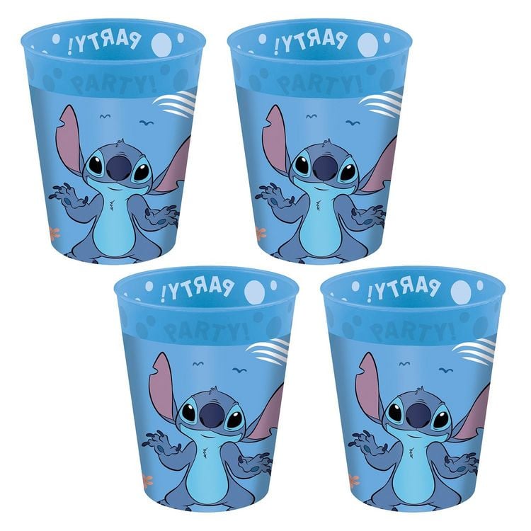 Produktbild: Becher Disney Lilo & Stitch Reusable Cup blau 250ml 4 St&uuml;ck