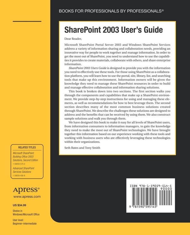 Produktbild: SharePoint 2003 User's Guide