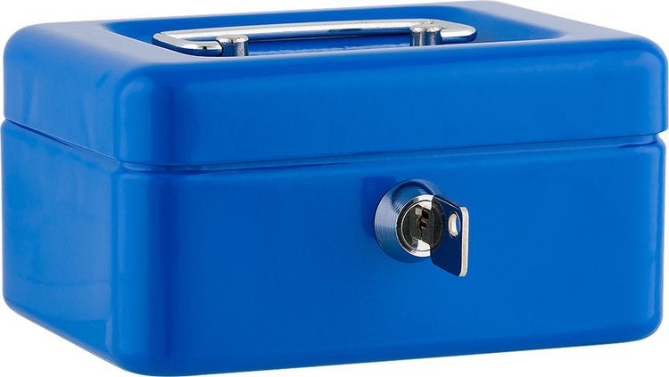 Produktbild: SAX Geldkassette 15,2 x 11,5 x 8 cm, blau