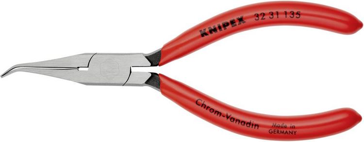 Produktbild: Knipex 32 31 135 Elektronik- u. Feinmechanik Justierzange 40&deg; gebogen Werkzeugstahl 135mm