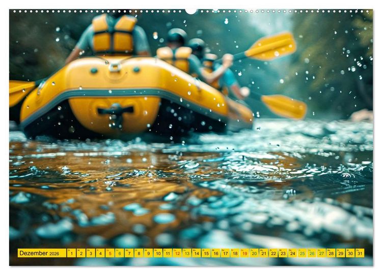 Produktbild: Faszination Wildwasser - Rafting (Wandkalender 2026 DIN A2 quer), CALVENDO Monatskalender