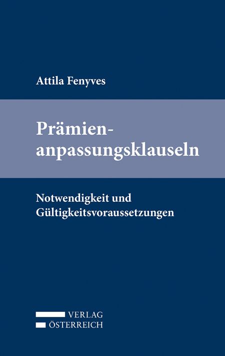 Produktbild: Pr&auml;mienanpassungsklauseln