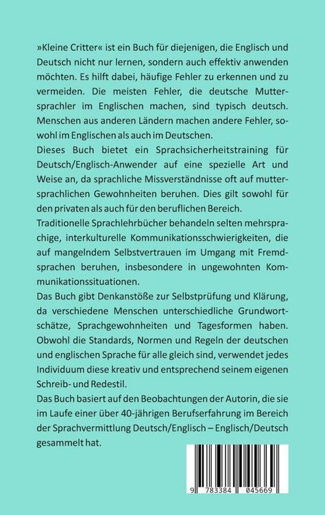 Produktbild: Kleine Critter &mdash; Kommunikationsst&ouml;rungen & Kl&auml;rungen