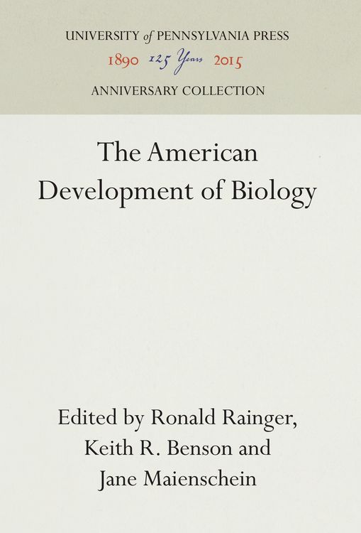 Produktbild: The American Development of Biology