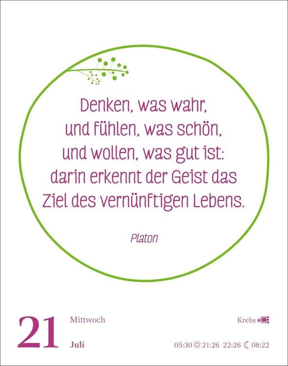 Produktbild: Heute ist dein Tag! Tagesabrei&szlig;kalender 2027 - 313 positive Zitate f&uuml;r 2027