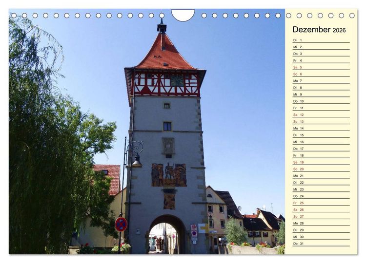 Produktbild: Unterwegs in Waiblingen (Wandkalender 2026 DIN A4 quer), CALVENDO Monatskalender