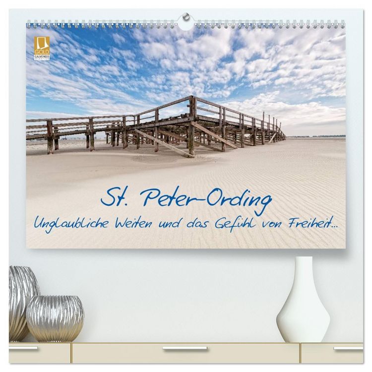 Produktbild: St. Peter-Ording (hochwertiger Premium Wandkalender 2026 DIN A2 quer), Kunstdruck in Hochglanz