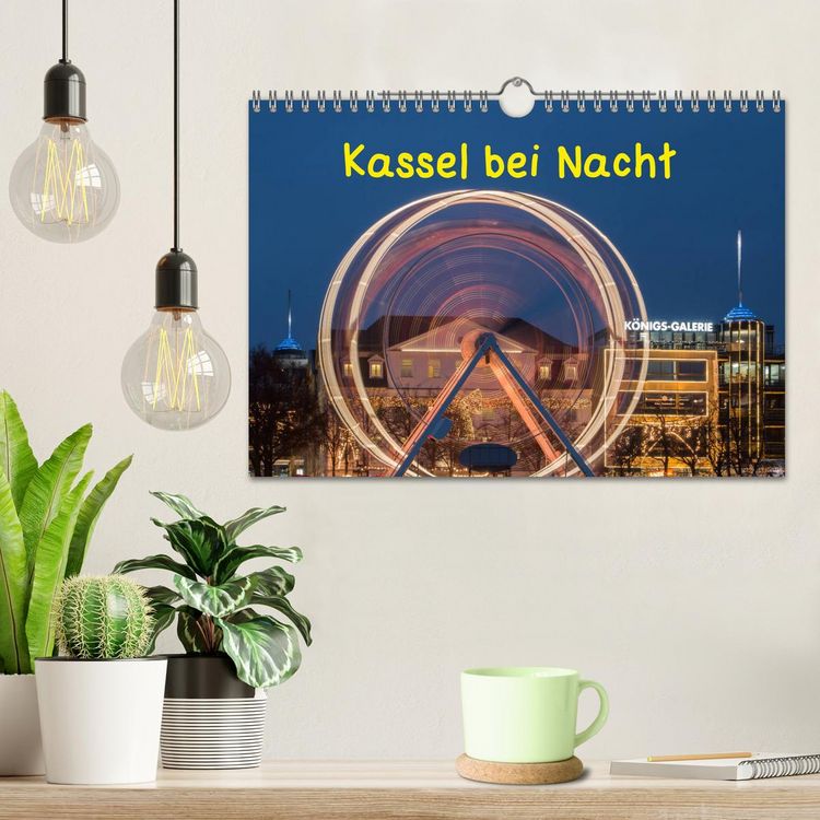 Produktbild: Kassel bei Nacht (Wandkalender 2026 DIN A4 quer), CALVENDO Monatskalender