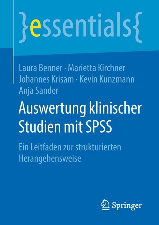 Produktbild: Auswertung klinischer Studien mit SPSS