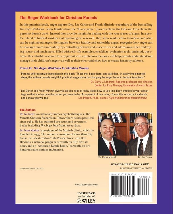 Produktbild: The Anger Workbook for Christian Parents