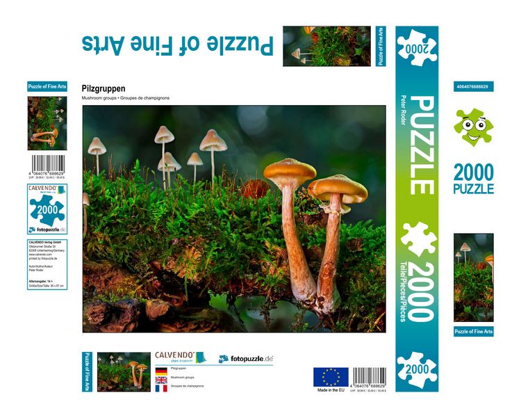 Produktbild: CALVENDO Puzzle Pilzgruppen 2000 Teile Lege-Gr&ouml;&szlig;e 900 x 670 cm Foto-Puzzle Bild von Peter Roder