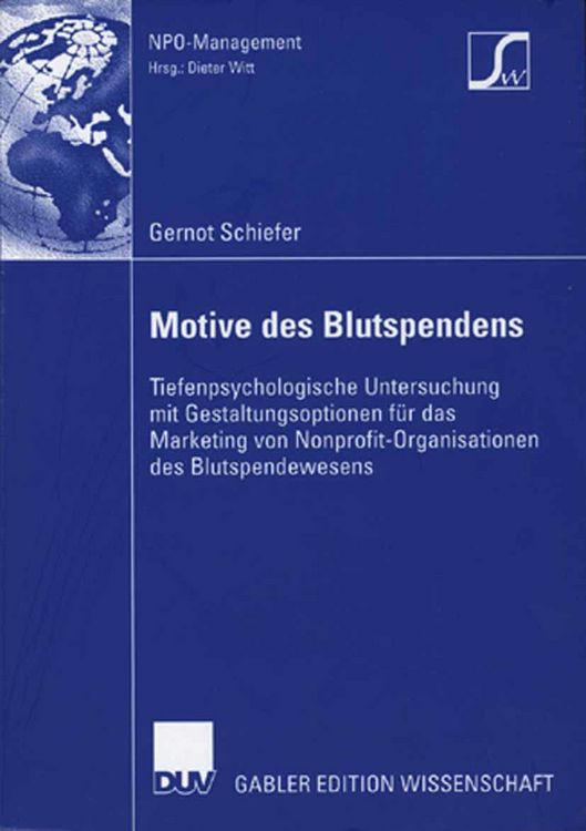 Produktbild: Motive des Blutspendens