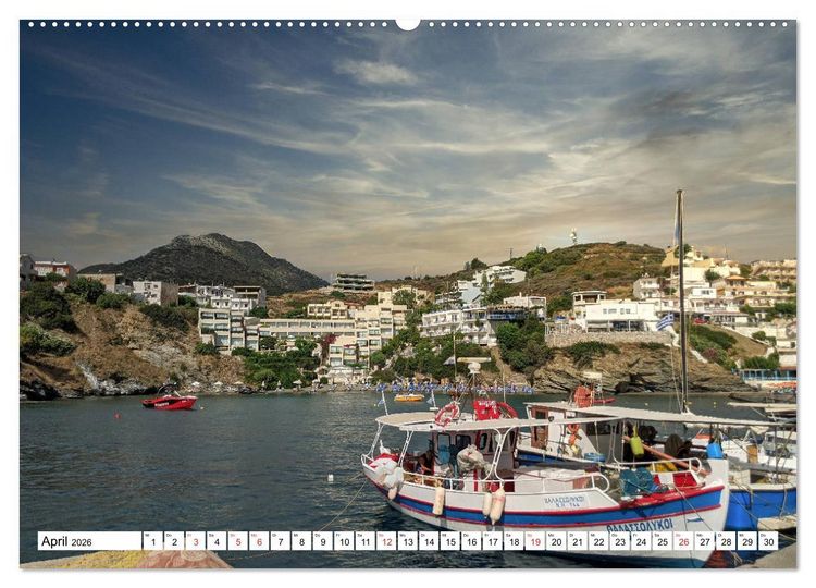 Produktbild: Idyllische H&auml;fen auf Kreta (Wandkalender 2026 DIN A2 quer), CALVENDO Monatskalender