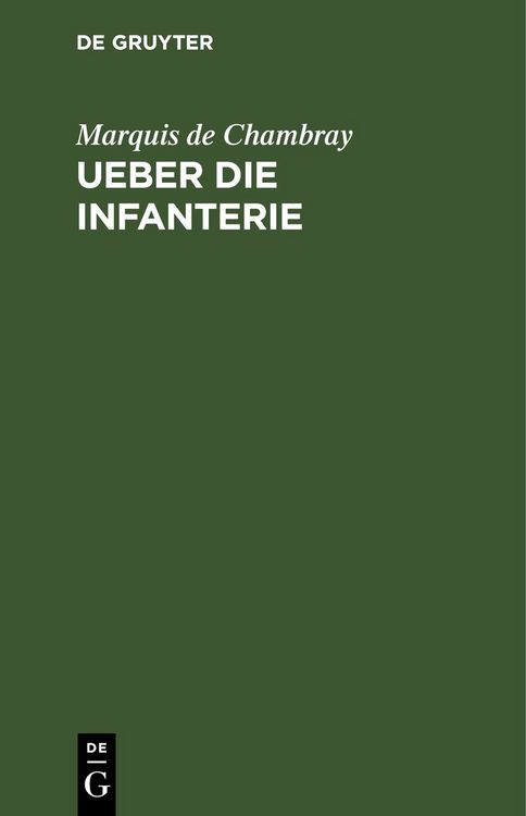 Produktbild: Ueber die Infanterie