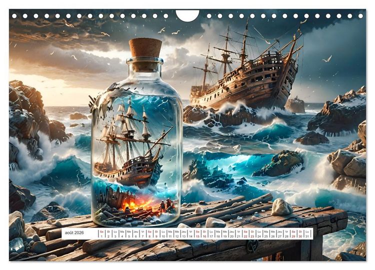 Produktbild: Les voiles et la mer (Calendrier mural 2026 DIN A4 vertical), CALVENDO calendrier mensuel