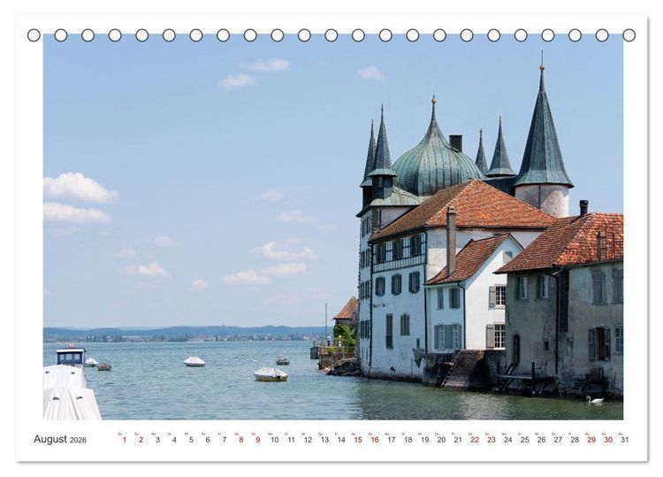 Produktbild: Unterwegs in der Schweiz: Wandern zu m&auml;rchenhaften Bergen und Seen (Tischkalender 2026 DIN A5 quer), CALVENDO Monatskalender