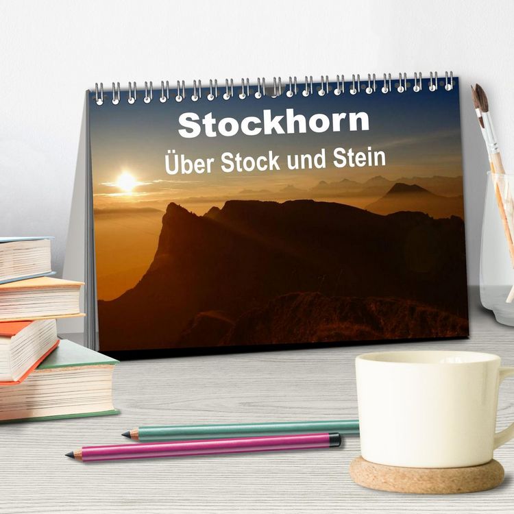 Produktbild: Stockhorn &ndash; &Uuml;ber Stock und Stein (Tischkalender 2026 DIN A5 quer), CALVENDO Monatskalender