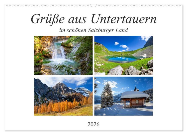 Produktbild: Gr&uuml;&szlig;e aus Untertauern (Wandkalender 2026 DIN A2 quer), CALVENDO Monatskalender