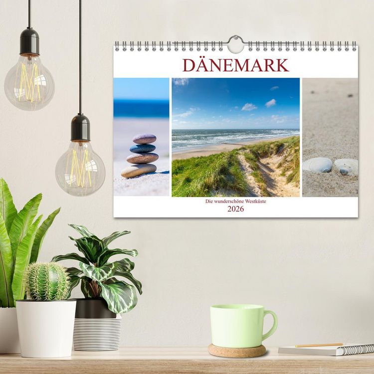 Produktbild: D&auml;nemark - Die wundersch&ouml;ne Westk&uuml;ste (Wandkalender 2026 DIN A4 quer), CALVENDO Monatskalender