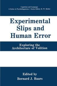 Produktbild: Experimental Slips and Human Error