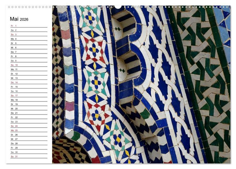 Produktbild: Marokko in Farbe (Wandkalender 2026 DIN A2 quer), CALVENDO Monatskalender