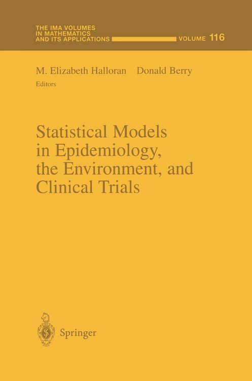 Produktbild: Statistical Models in Epidemiology, the Environment, and Clinical Trials