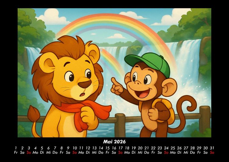 Produktbild: Buschi & Milo - Reise durch Afrika 2026 Fotokalender DIN A3
